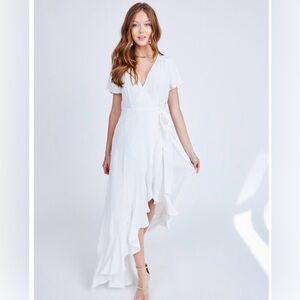Altar'd State White High Low Dress